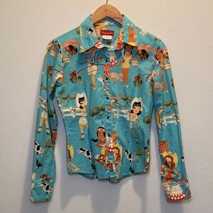 Panhandle Slim Graphic Snap Button-Up Shirt